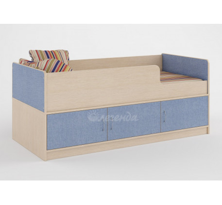 Детская кровать Легенда-35 с бортами и ящиками, спальное место 160х70 см